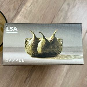 LSA Dapple Bowl Woodland Green handmade size 4.75” x‎ 2.25” NIB